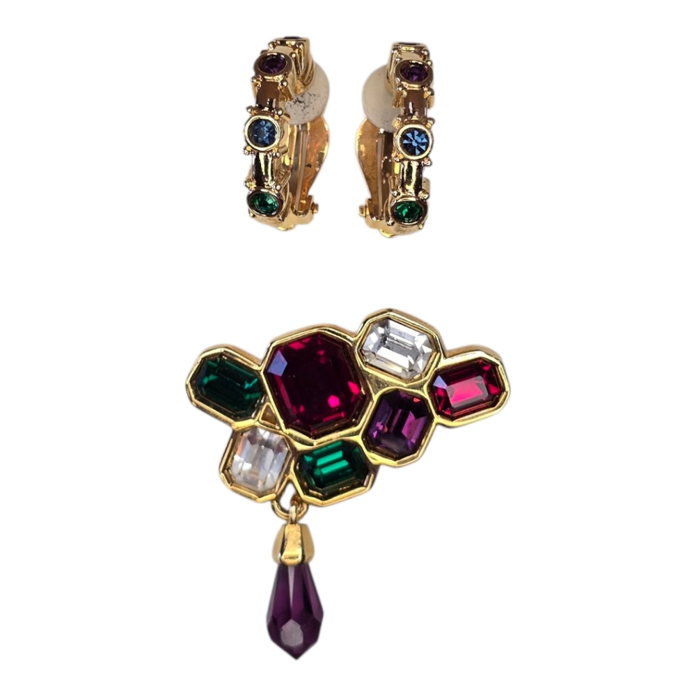 Swarovski Multicolor Crystal Earrings